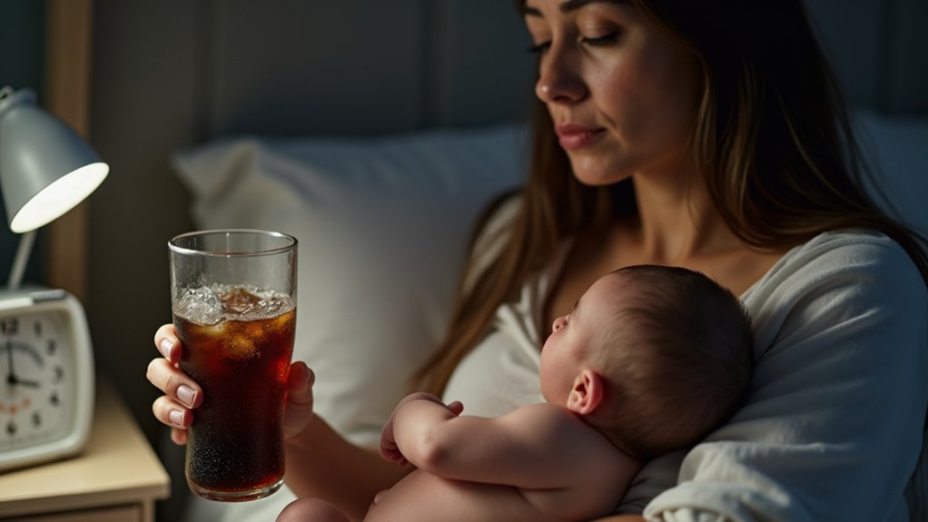 caffeine passage to breastmilk